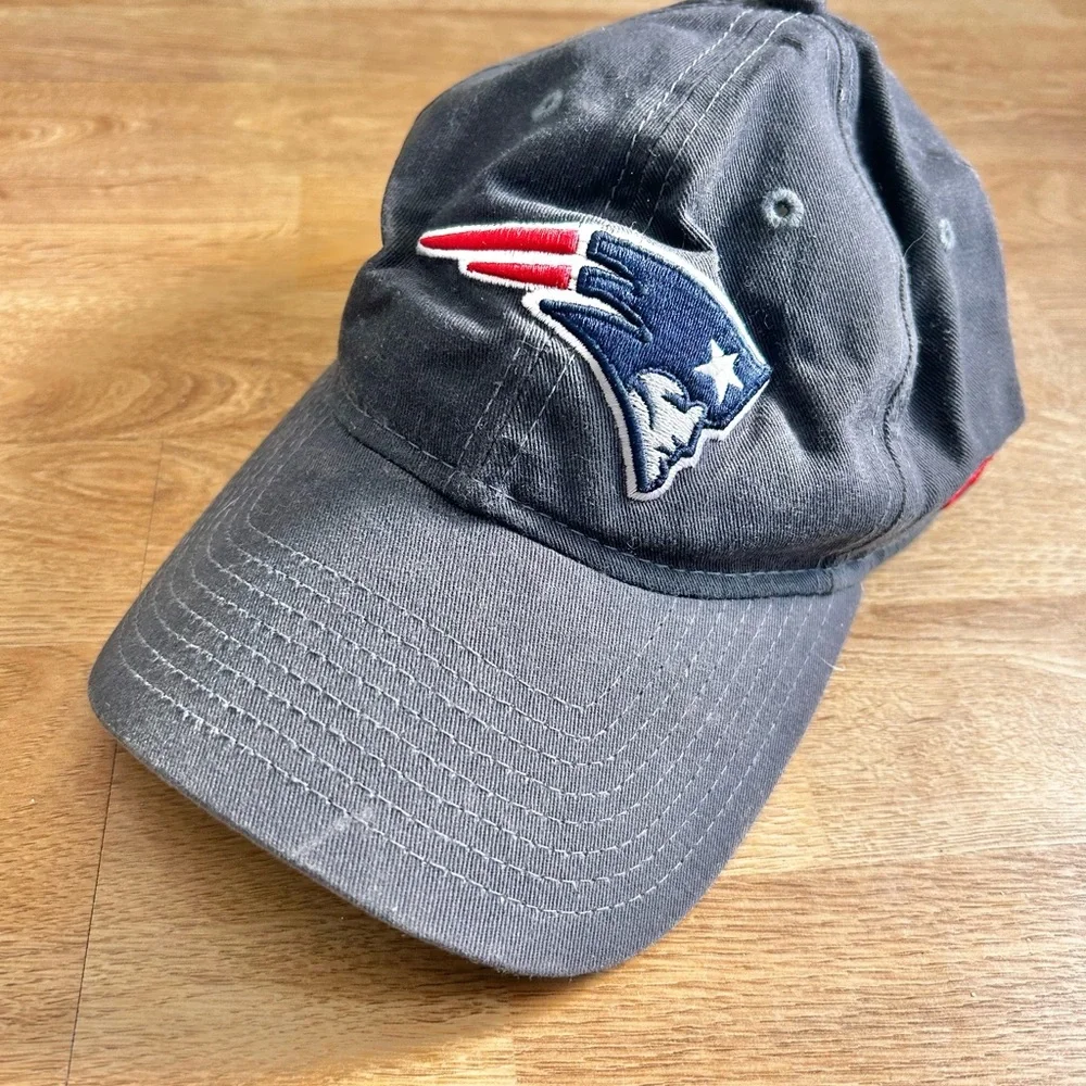 New Era Gray 9TWENTY New England Patriots distressed hat Cap